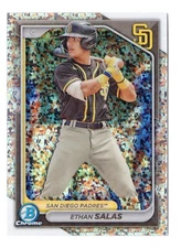Ethan Salas 2024 Bowman Baseball Chrome Mini-Diamond Refractor #BCP-102 Padres