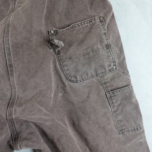 Carhartt Latzhose Herren 46X30 braun verstärkte Knie Utility Taschen verstellbar - Bild 19 von 22