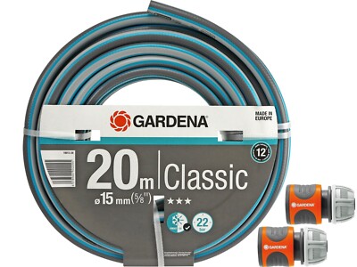 GARDENA Gartenschlauch-Set 18013-26 Classic, 20 m, 15 mm (5/8'')