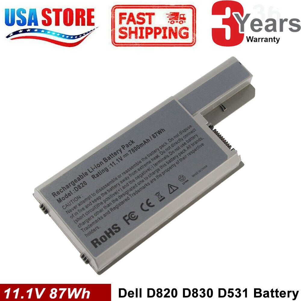 op tijd Verwisselbaar Trots Laptop Battery for Dell Latitude D531 D531N D820 D830 TC030 CF623 DF192 6/9  Cell | eBay