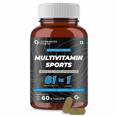 CF Multivitamin for Sports 60 Tablets for Men & Women with BCAA Probiotics