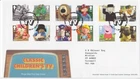 WIMBLEDON PMK GB ROYAL MAIL FDC 2014 CLASSIC CHILDREN'S TV STAMP SET