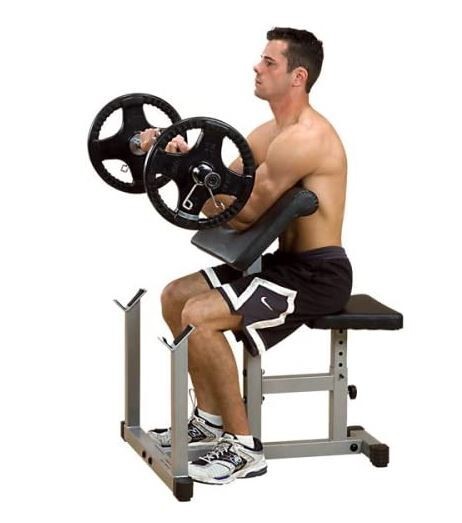 Body Solid Powerline PREACHER CURL Bench Seated Dumbbell PPB32X