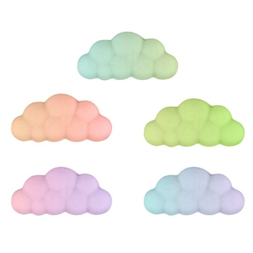 Cloud Mouse Pad Wrist Rest Rainbow Gradient Non-Slip Base for Comfortable Typing - Photo 4/10