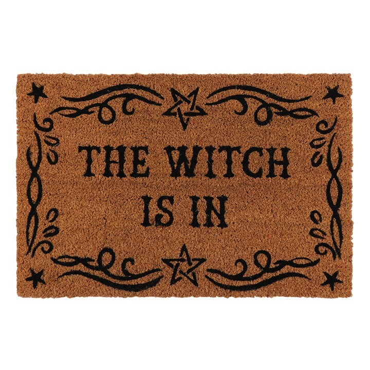 Natural The Witch Is In Doormat | Pagan & Wiccan Gifts | Home Decor | Halloween
