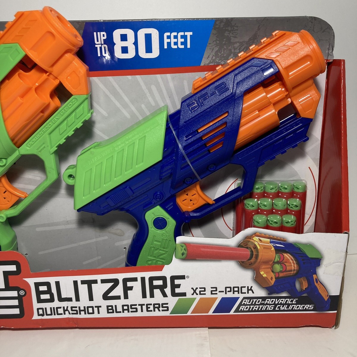 Dart Zone Covert Ops Blitzfire Quick Shot Blasters Plus 50