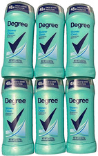 6 Pack Degree Women's Antiperspirant Deodorant Shower Clean 2.6 OZ Exp 11/2025