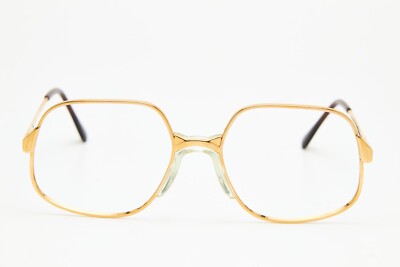  Vintage Brille MARCOLIN 827 GP Fassung Pilot Gold Oversized 80s Unisex