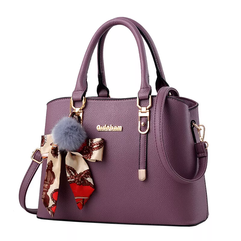 Crossbody Bags for Women Leather Ladies Shoulder Purses with Chain Strap  Stylish Clutch Purse,Purple，G194826