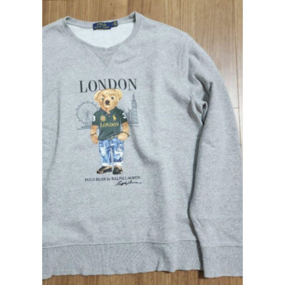 POLO BEAR by Ralph Lauren トレーナー　サイズ L Polo Ralph Lauren Polo bear London Sweatshirt Size M Gray