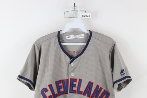 Majestic Boys Large Jason Kipnis Cleveland Indians Baseball Jersey Gray #22 - Picture 2 of 12