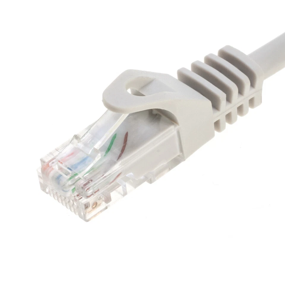CAT6 Ethernet Patch Cord RJ-45 LAN Network Cord Gray 25FT- 200FT Multi-Pack LOT - Image 4 of 4