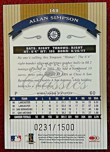 2001 2002 Donruss Classics Significant Signatures Timeless Tributes Winfield - Picture 39 of 53