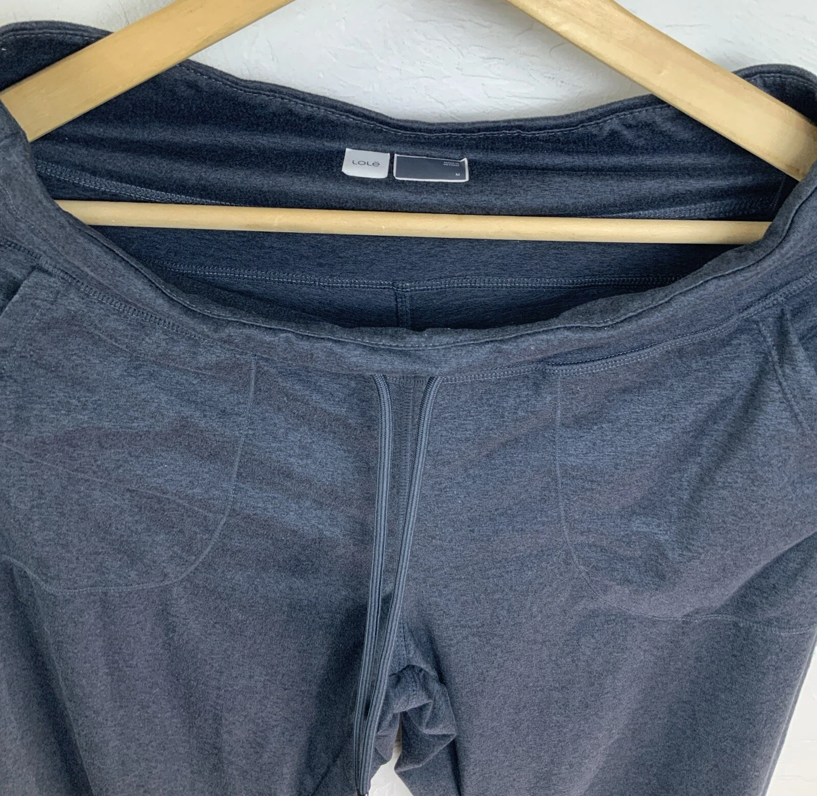 lole pull on cuffed stretch pockets drawstring pants