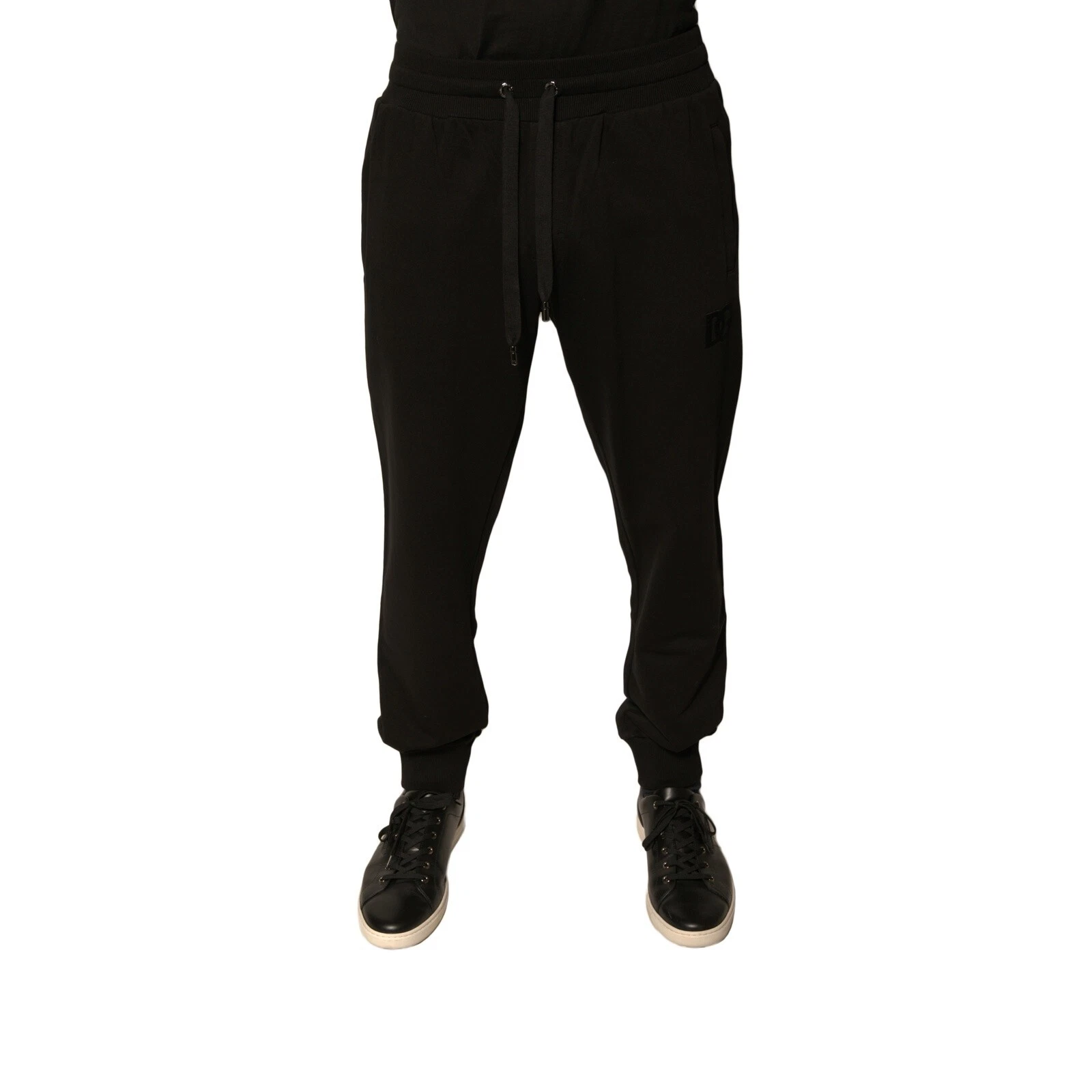 DOLCE & GABBANA Pants Black Cotton Jogger Men Sweatpants IT60/W46/3XL RRP 750usd