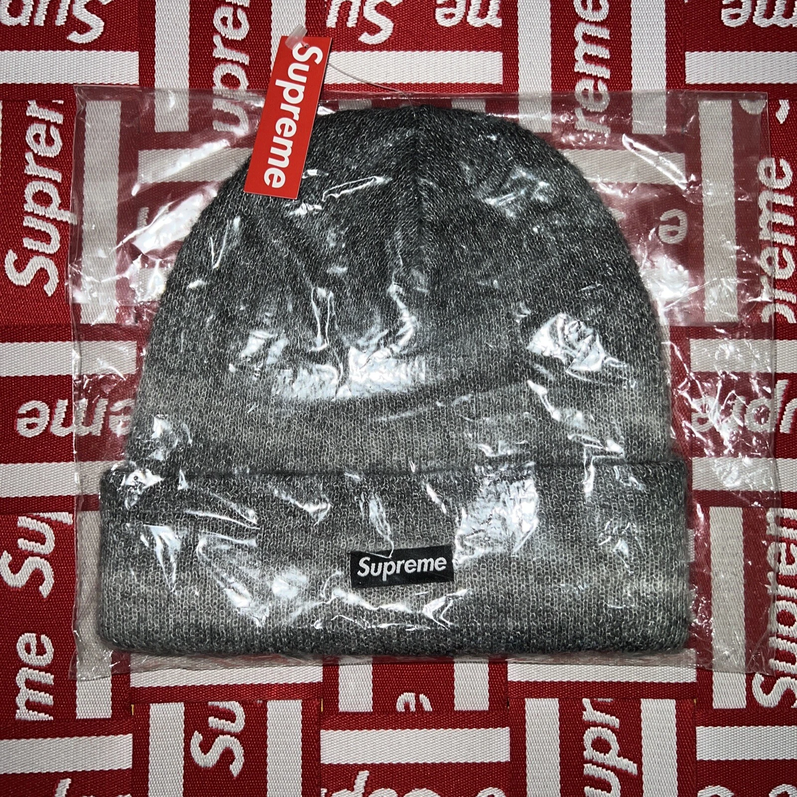 Bonnet mohair suprême ! FW19 ! Gris mixte ! Neuf avec étiquette ! D/S ! Vintage ! Très rare ! 100 % authentique !