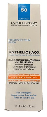La Roche-Posay Anthelios AOX Daily Antioxidant Face Sunscreen SPF 50, 1.0 Fl. oz