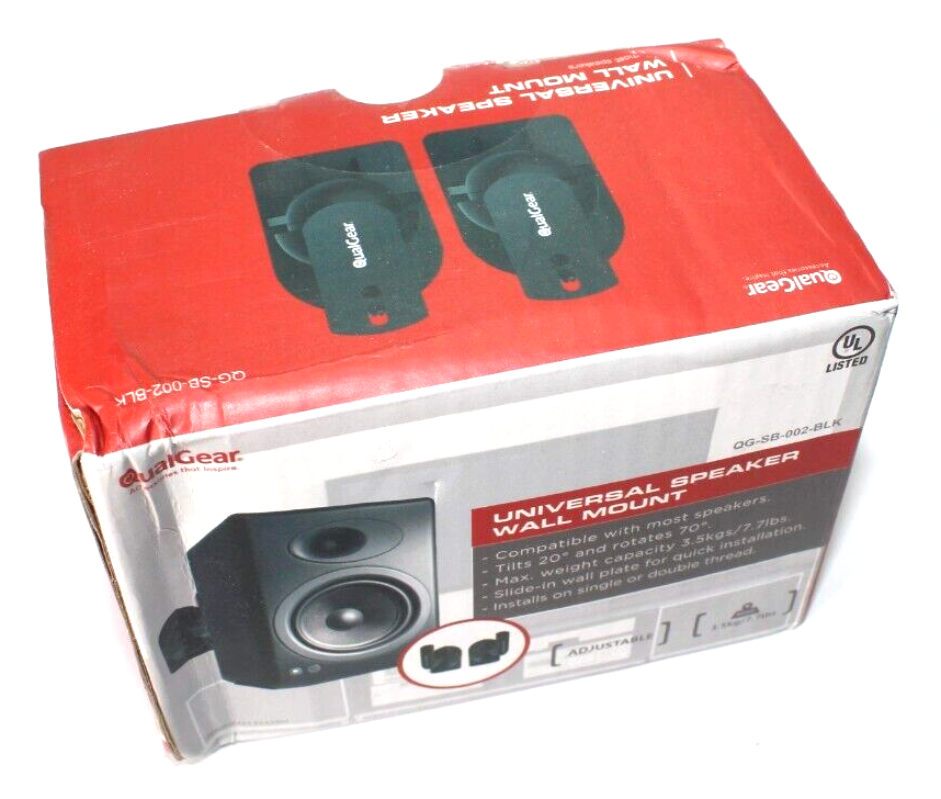 QualGearQG-SB-002-BLKUniversalSpeakerWallMount
