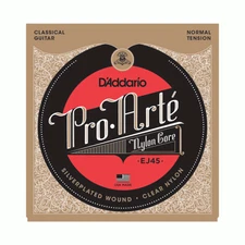 D'Addario EJ45 Pro-Arte Nylon Classical Guitar Strings Normal Tension Plain Ends