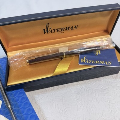 Waterman Matte Burgundy Twist Ball Point Pen NOS Box Paperwork +Refill Maestro?