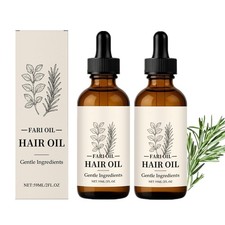 LOYOTICE 2Pcs Fari Oil Hair Growth Oil,Fari 0.5 Fl Oz Pack of 2 , Beige