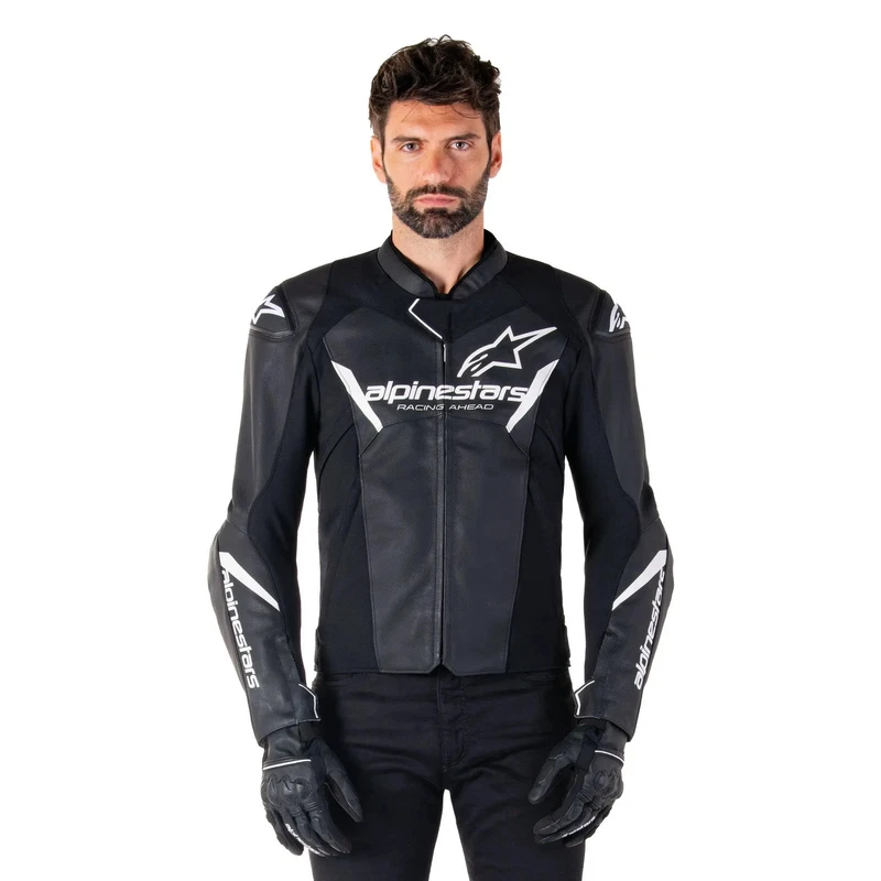 Alpinestars Faster V3 Leather Black White, photo 3 of 6