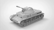 3D Printed 1/72/87/144 German Type 4 Spherical Lightning Anti-Aircraft Tank Kit