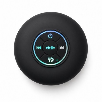 Waterproof Bluetooth Shower Speaker LED Wireless Portable Suction Cup