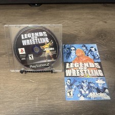 Legends of Wrestling PS2 PlayStation 2 2001 Tested Disc + Original Manual 