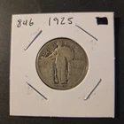 1925 Standing Liberty Silver Quarter In Very Good Condition