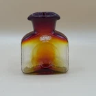 Blenko Glass Tangerine 384N Nano Water Bottle 2025 Second Quality 4” Tall