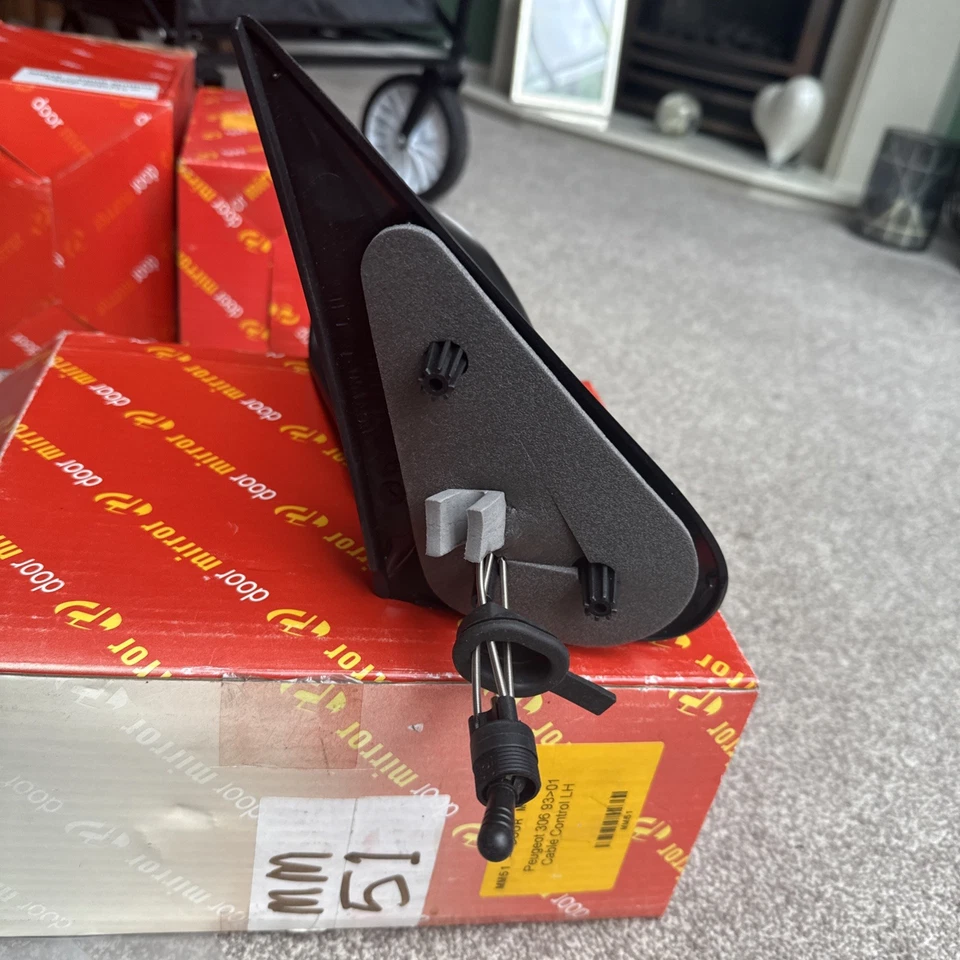 Espejo puerta lado izquierdo peugeot 306 1993-2001 cable controlado Foto 3 de 4