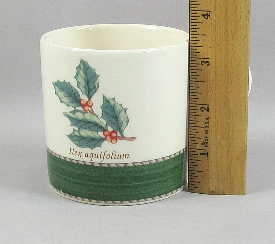 Wedgwood Sarah's Garden Mug Hot Chocolate Christmas Green 1/4 Pint - Image 3 of 4