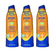 Banana Boat Ultra Sport Clear Sunscreen Spray, SPF 65+ , 6 oz Lot of 3 Exp 09/26 3.50 per gallon