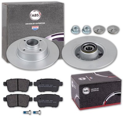 ABS BREMSSCHEIBEN 274mm + BELÄGE HINTEN passend für RENAULT KANGOO BE BOP RAPID
