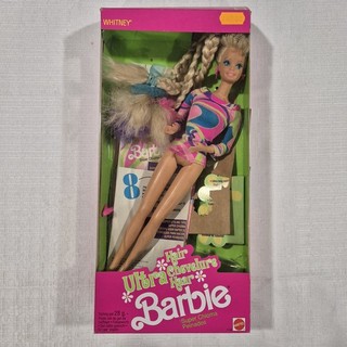 JOLIE BARBIE ULTRA CHEVELURE EN BOÎTE 1991 MATTEL #1112 BOITE DE WHITNEY