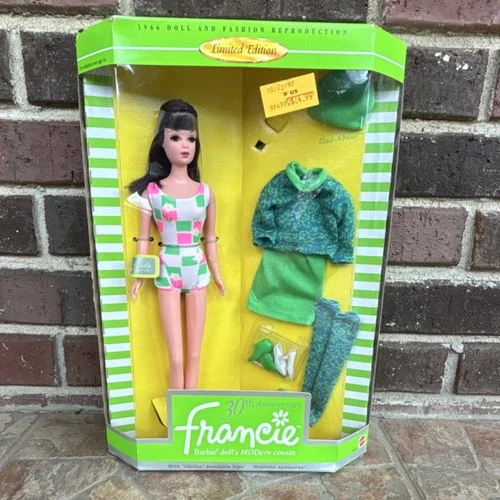 Vintage Mattel Francie 30th Anniversary Limited Edition Fashion Doll 11 in 1997…