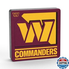 YouTheFan NFL Washington Commanders 3D Logo Series Magnets - Officially Licensed