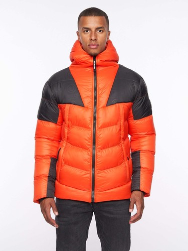 Chaqueta acolchada naranja para hombre - pato y cubierta - 'RAYMAX' - Imagen 13 de 14
