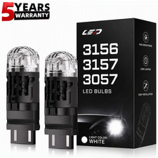 2X 3156 3157 LED 6000K White Brake Tail Stop Parking High Power Light Bulbs