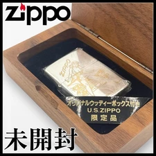 Zippo Windy Girl Limited Edition with Original Wooden Box Used
