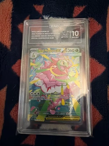 Pokemon Mega Meganium ex 272/217 TAG 10 Ascended Heroes SIR Holo English 2026