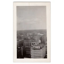 Photograph of Denver Skyline with May Co Water Tower and Conoco Sign - 1940s