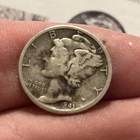 1943-d Silver Mercury Dime