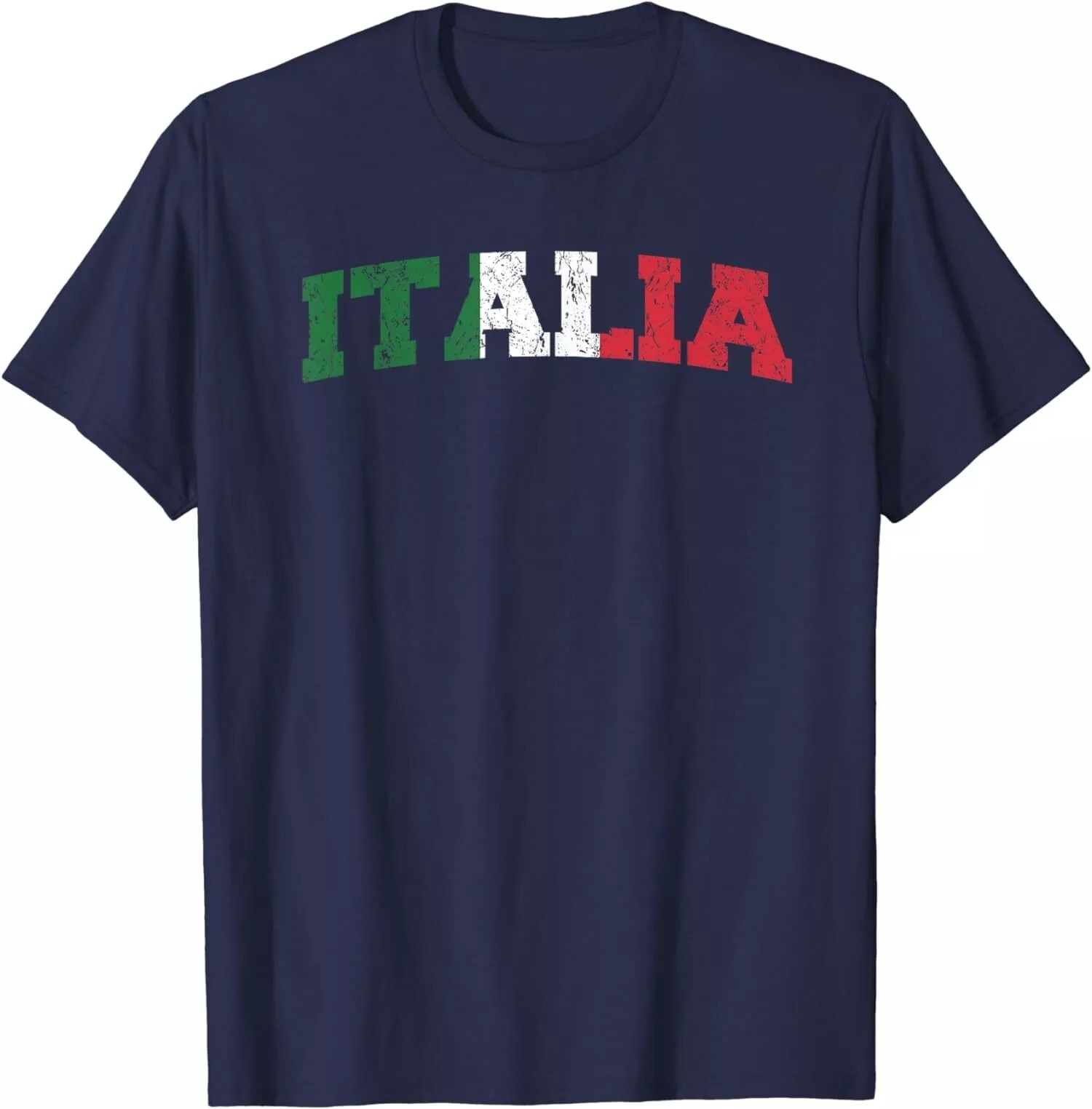 Vintage Italia Italian Flag Italy Colors Cool Lover Unisex T-Shirt