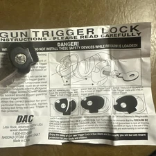 Gun Trigger Lock - Fits Most Rifles and Pistols - DAC Technologies