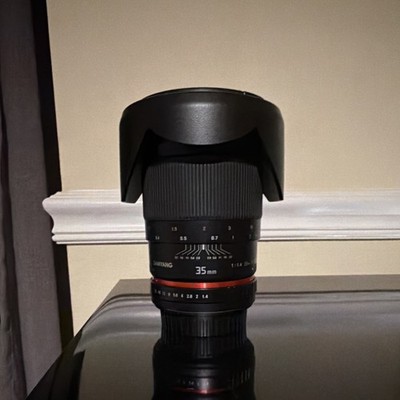 Samyang 35mm f/1.4 AS UMC Wide Angle Lens for Canon Nikon Sony Pentax