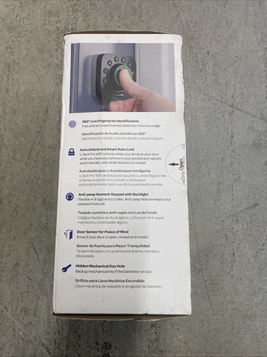 Utec ULTRALOQ U-Bolt Pro WIFI Smart Deadbolt . Open Box, Never Used - Picture 3 of 10