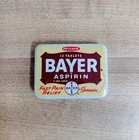 Bayer Fast Pain Relief Aspirin Vintage Metal Tin Box Collectible