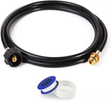 5FT Propane Adapter Hose 1lb to 20lb QCC1 350PSI for Weber Blackstone Gas Grills